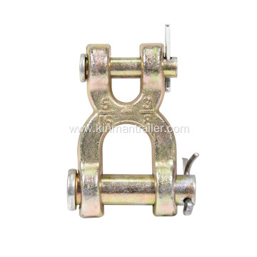 zinc plated steel chain connector double clevis link